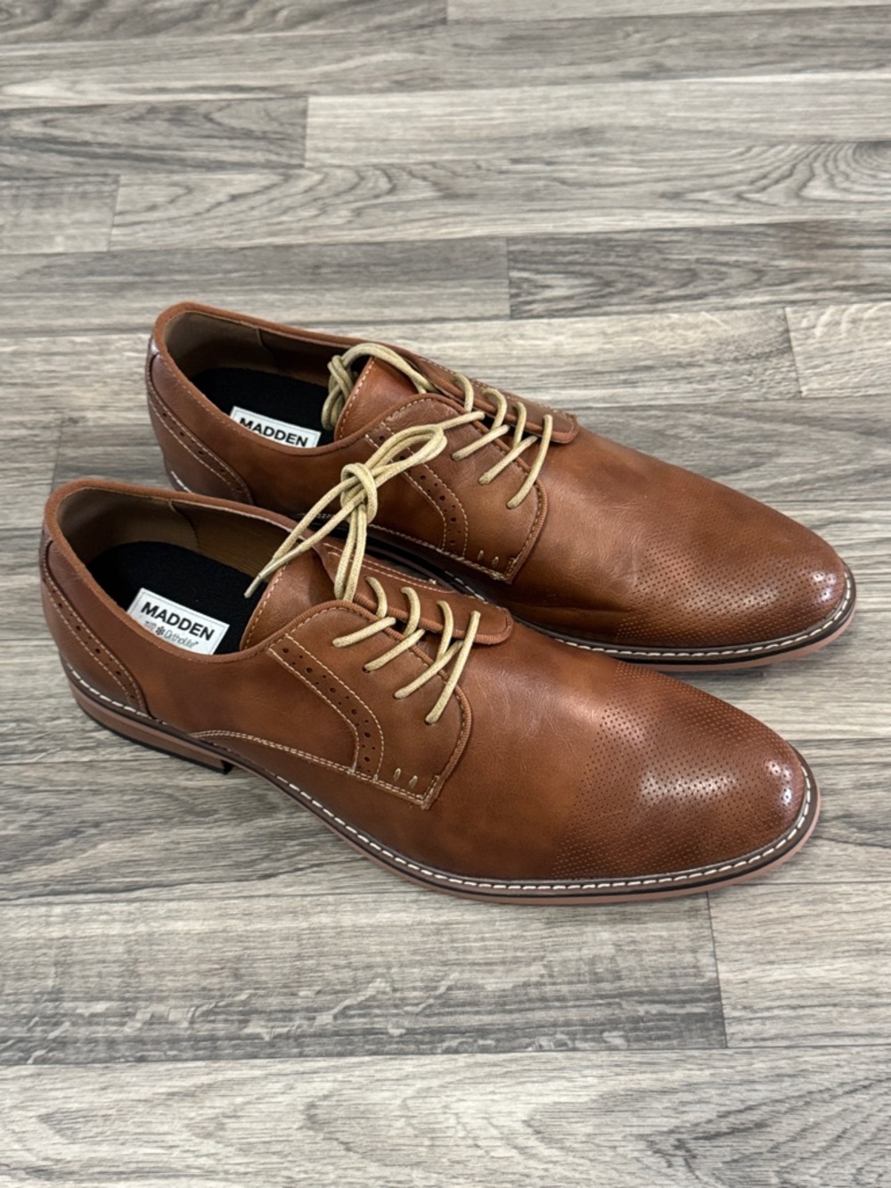 NEW Madden by Ortholite brown lace up shoes men’s sz 13